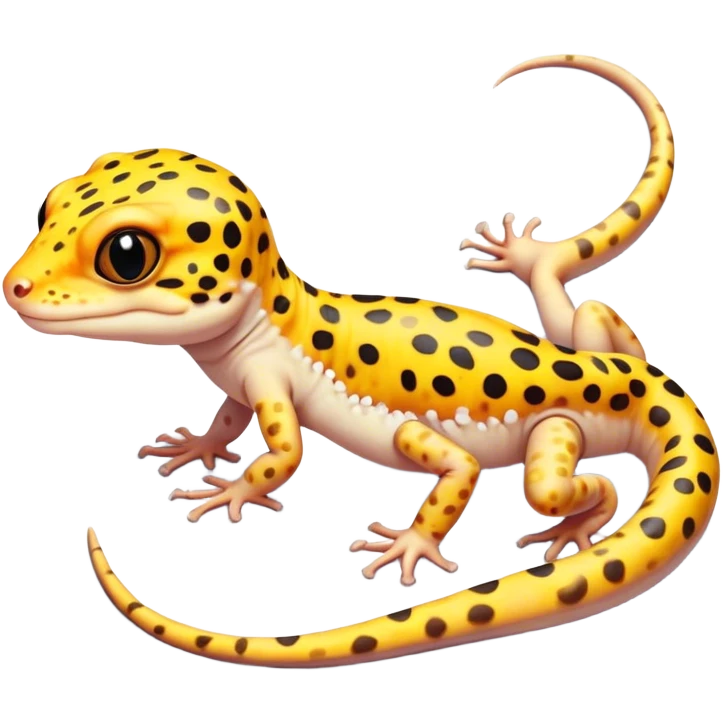 A leopard gecko emoji