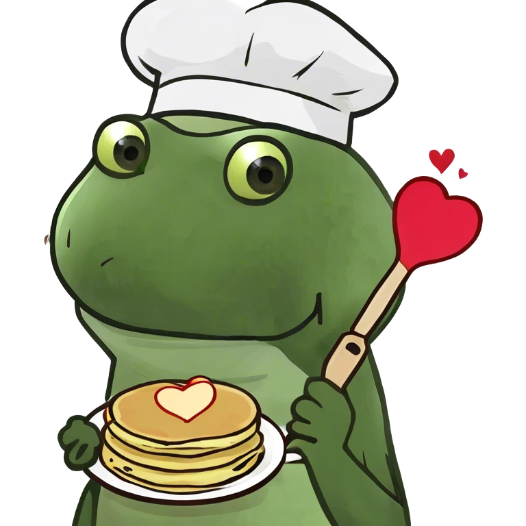 Heart shaped pancakes emoji
