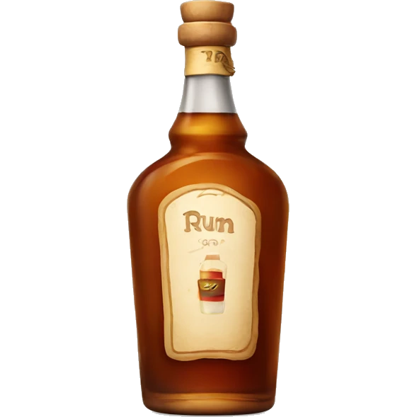 Rum bottle emoji