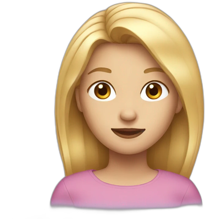 Anna with blond hair emoji