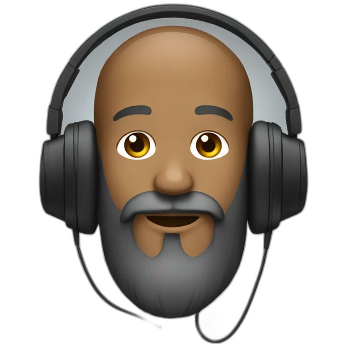 beard-man-wearing-headphone emoji