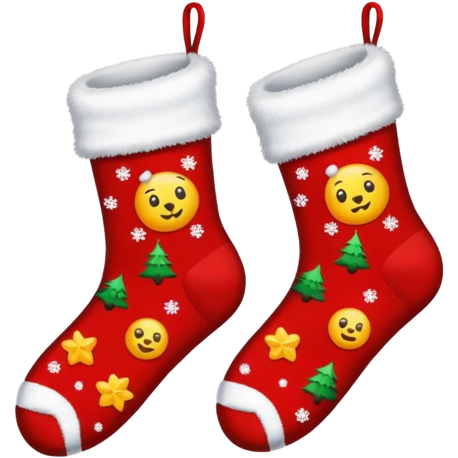 Christmas socks emoji