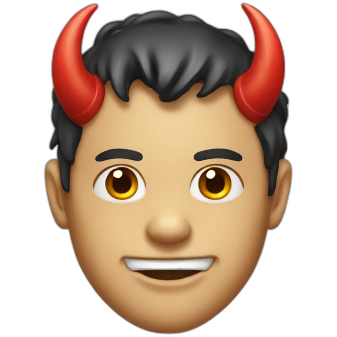 Devil jockey face emoji
