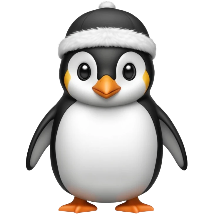 penguen with cap emoji