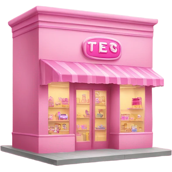 pink store front emoji