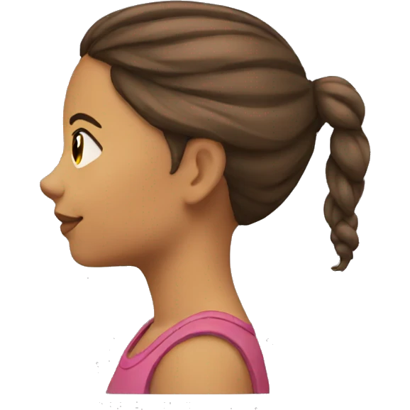girl side view emoji