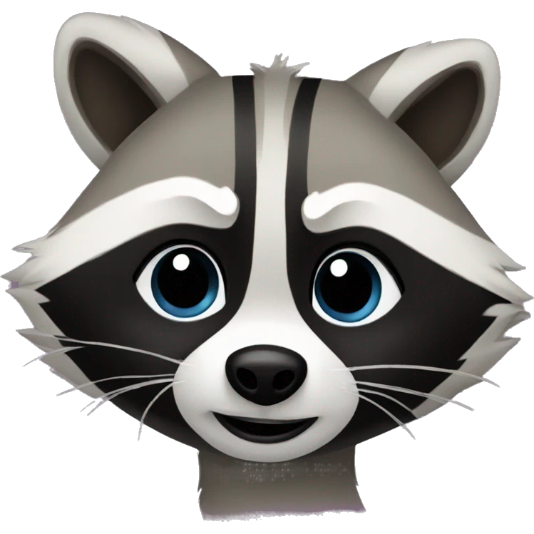 New Year's Raccoon emoji