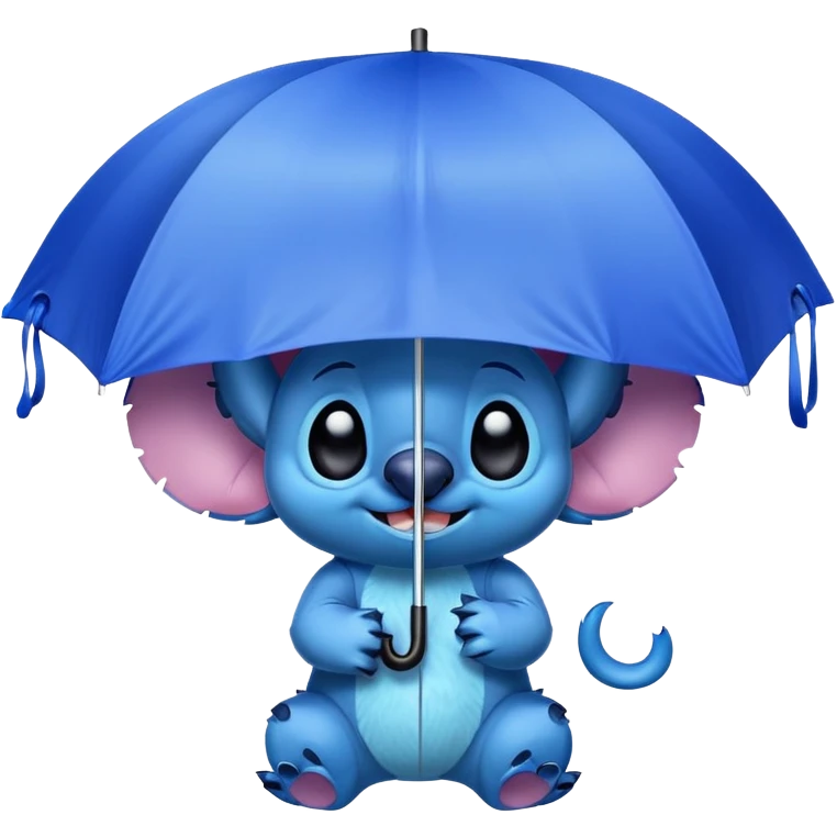 Stitch with umbrella  emoji