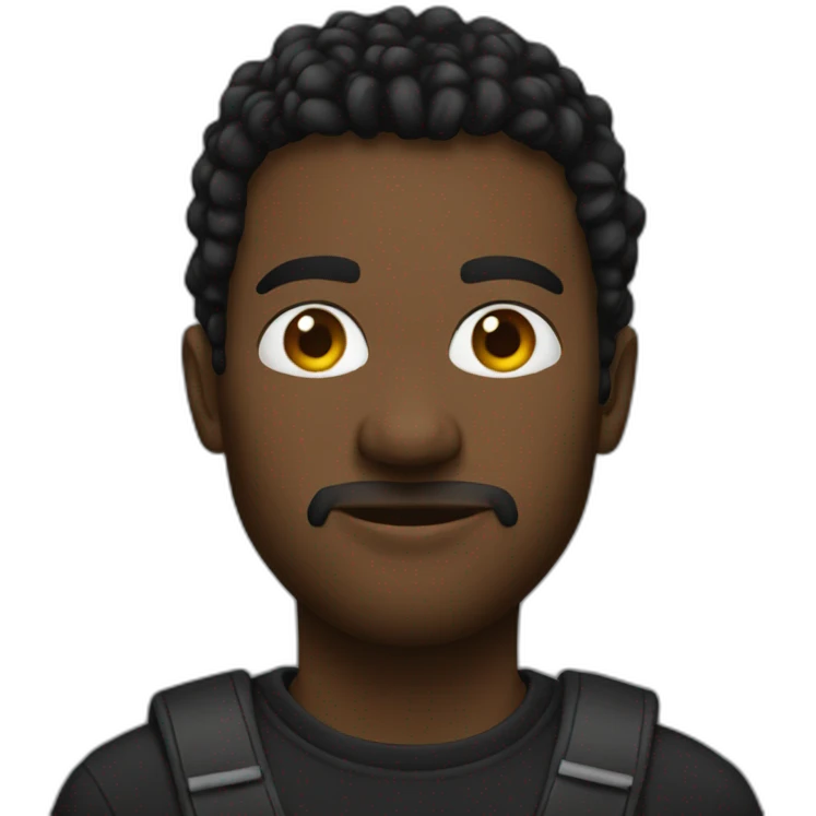Black hacker emoji