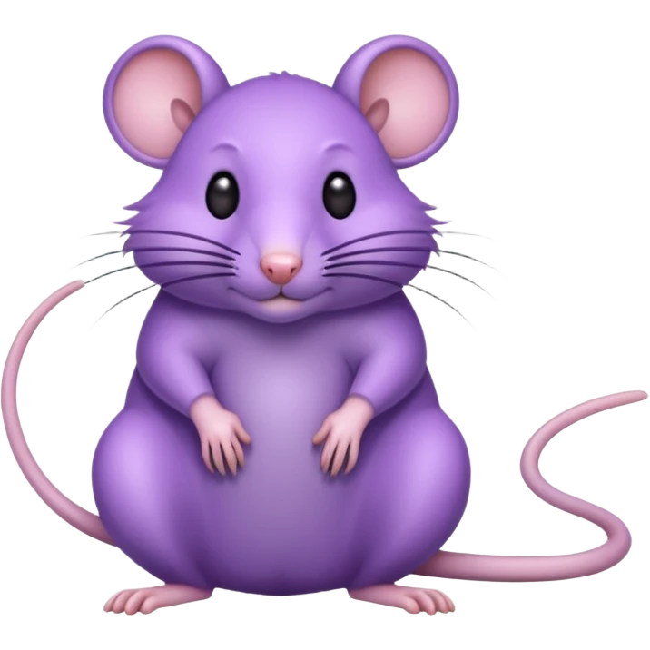 Purple rat emoji