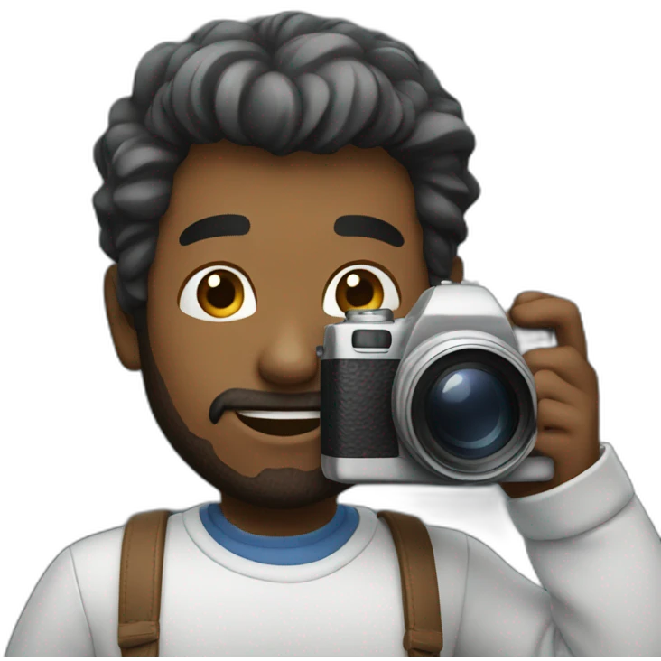 A man who taking photo emoji