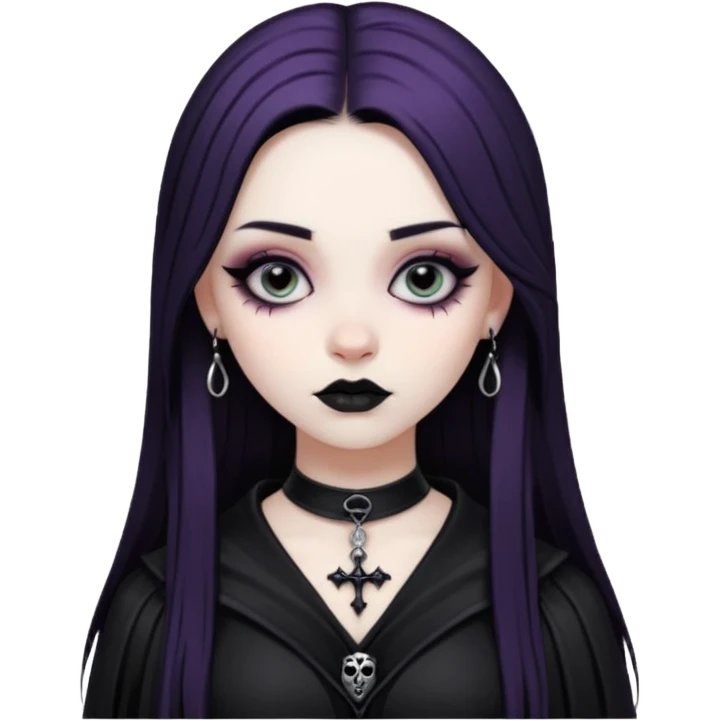 goth girl  diffrent styles emoji