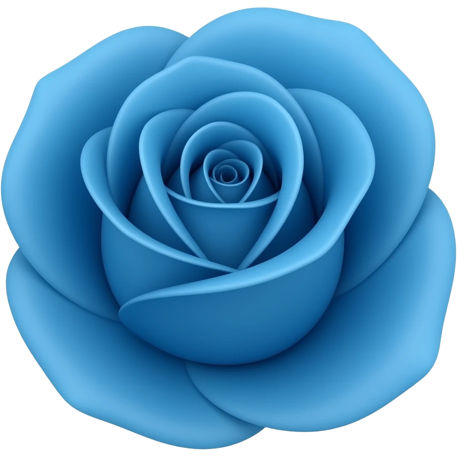 rose but blue emoji