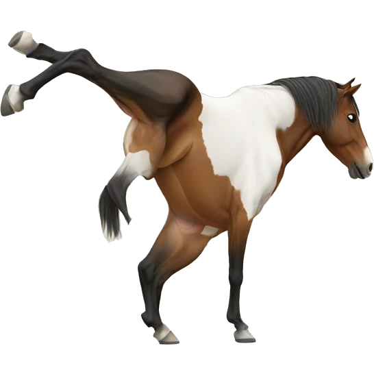 horse doing a handstand  emoji