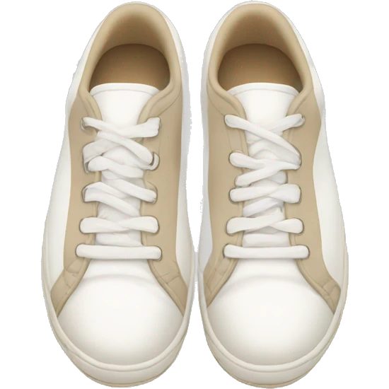 white and beige tennis shoes emoji