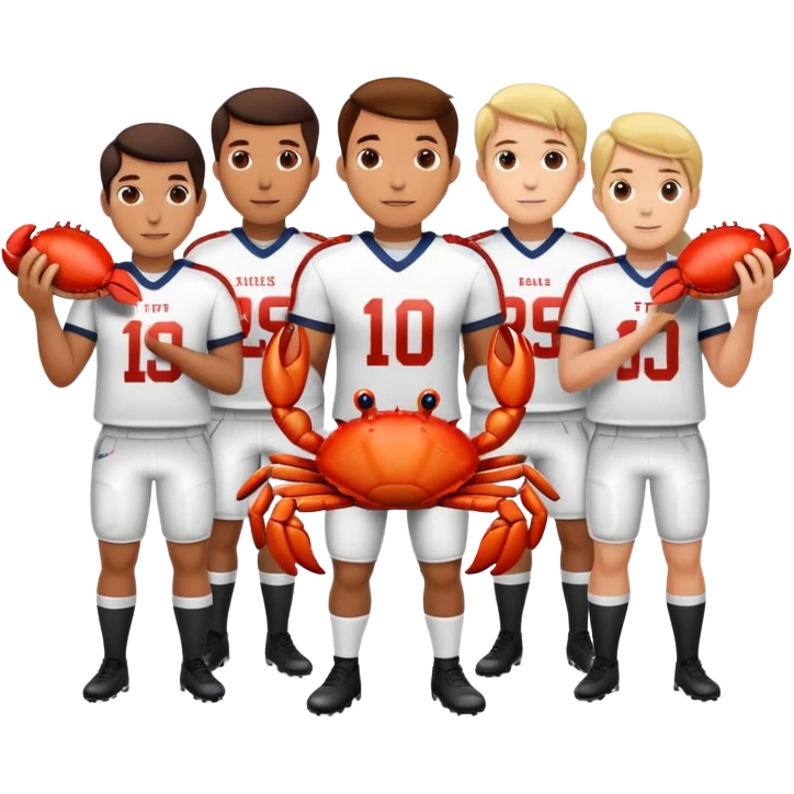 #15 New York giants holding a crab emoji