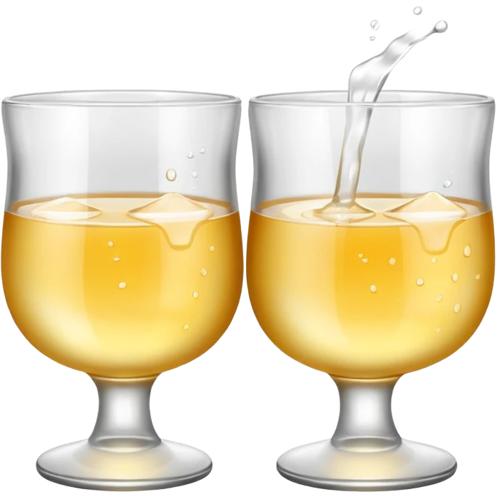 Two Baijiu cups are toasting emoji