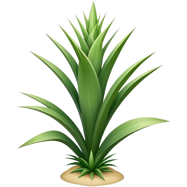 yucca plant with spiky green leaves emoji