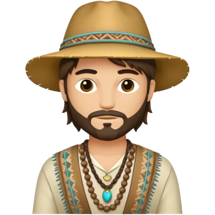 boho fashion man emoji