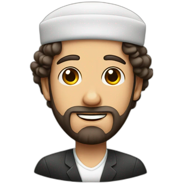 Jewish man with a kippah emoji