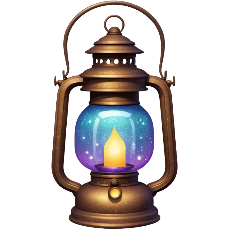 glitter old lantern emoji