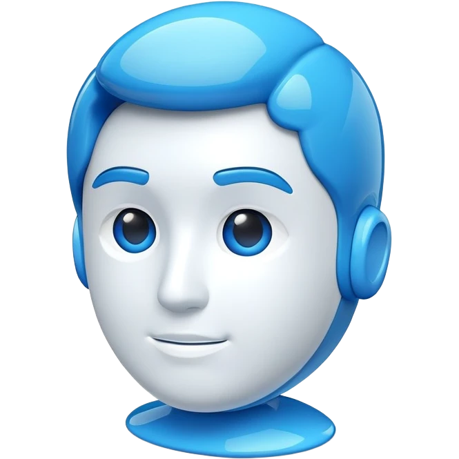 blue user icon 3D emoji