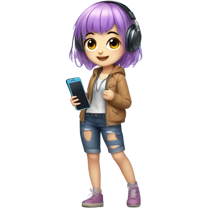 telegram and anime girl  emoji