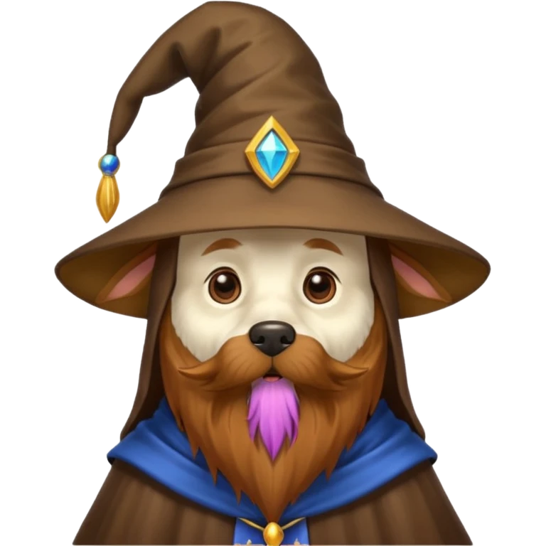Dog wizard emoji