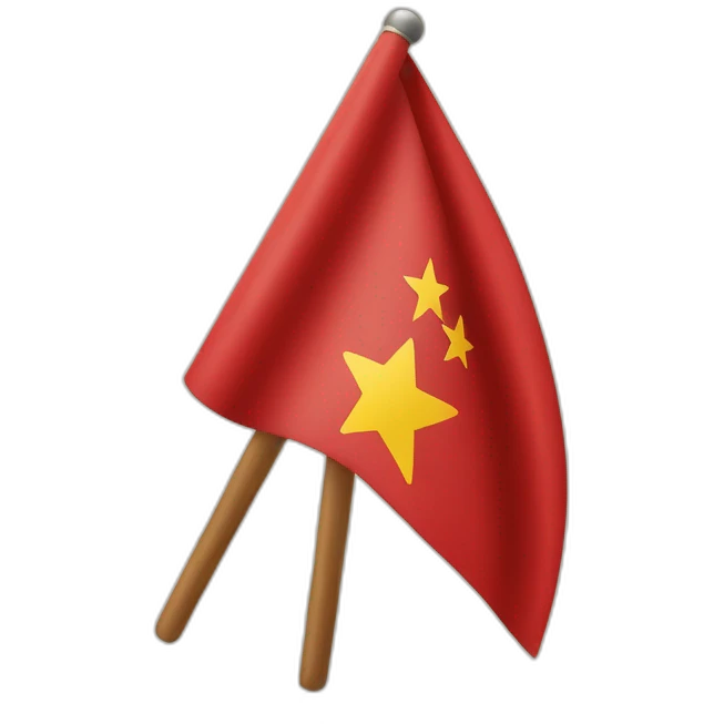 bandera gallega con estrella roja emoji
