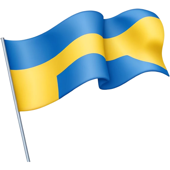 Ukrainian flag waving emoji