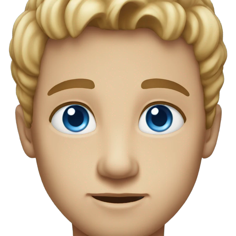 Blue eyes emoji