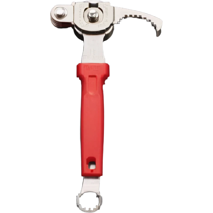 metal can opener with red handle emoji