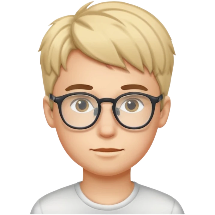 Twink in glasses  emoji
