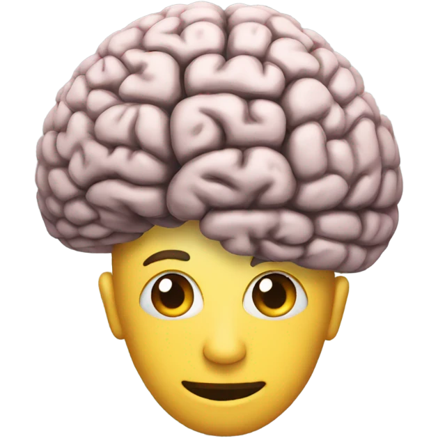 a brain emoji