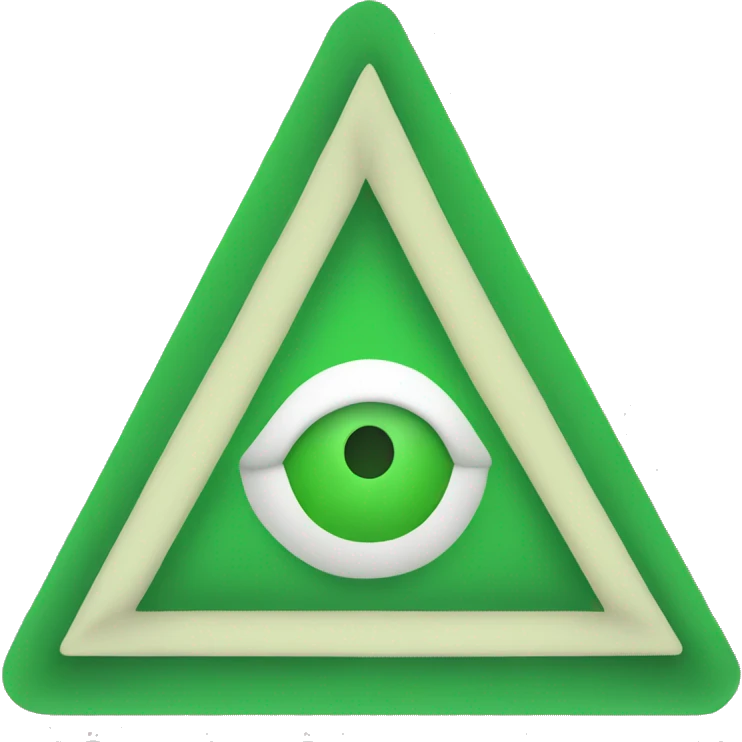 Green up triangle  emoji
