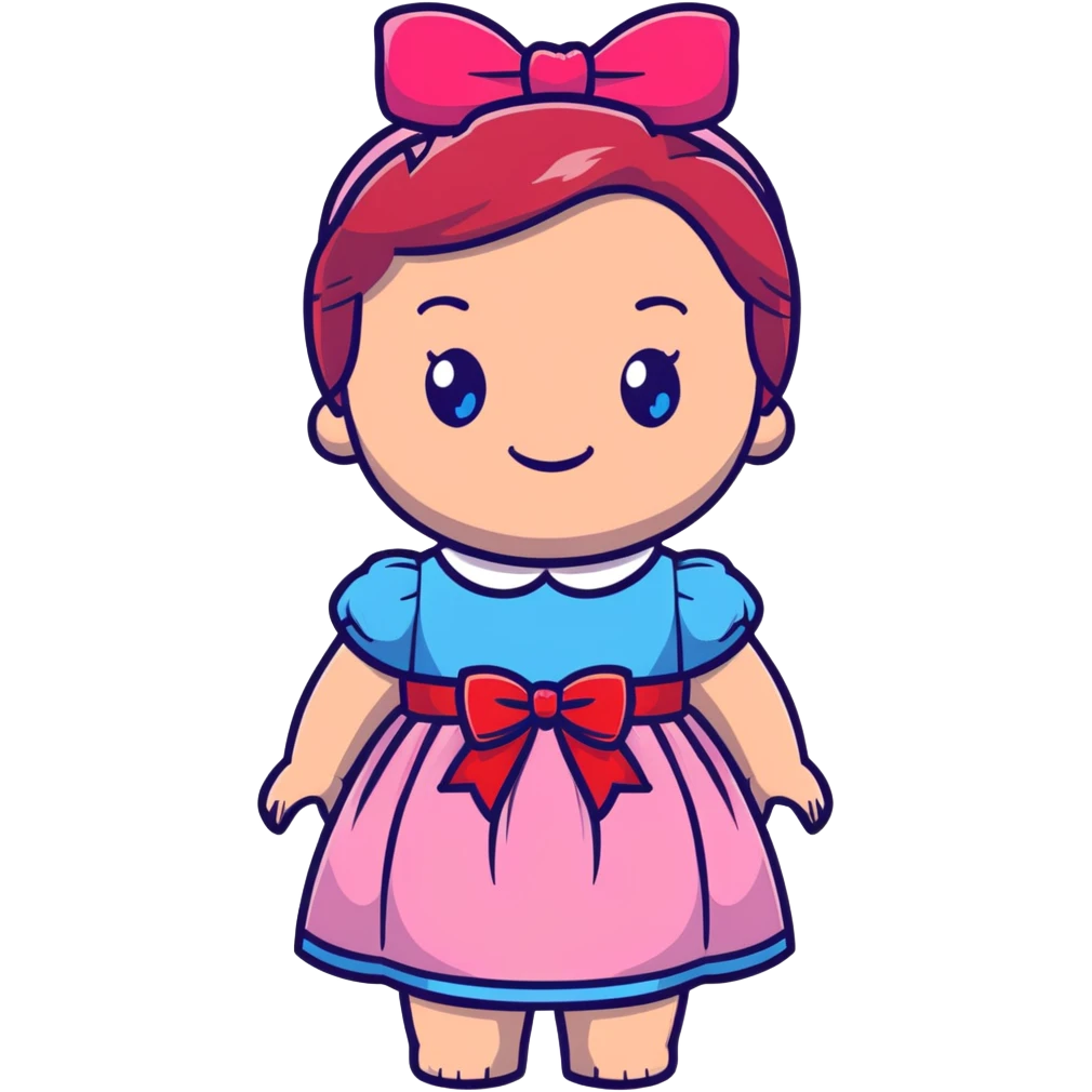 Poppy doll from Poppy Playtime emoji