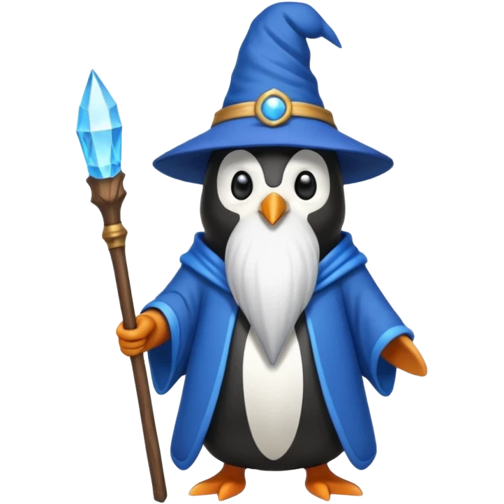 Penguin Wizard emoji