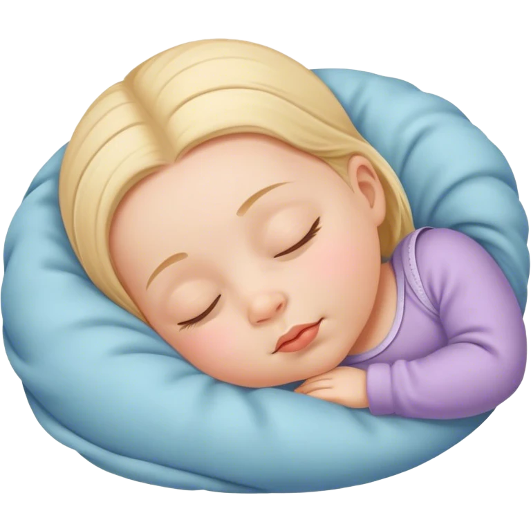 Baby girl sleeping emoji