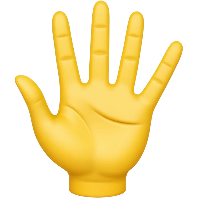 3D emoji-style icon of a yellow hand in the emoji style, making the hang loose sign.
 emoji