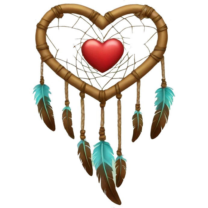 a heart dreamcatcher emoji