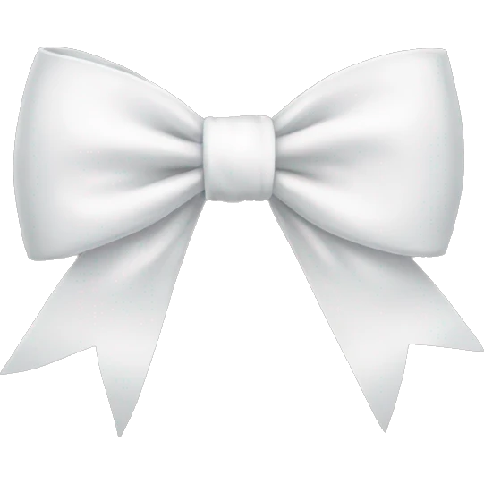White bow emoji