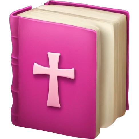 pink bible emoji