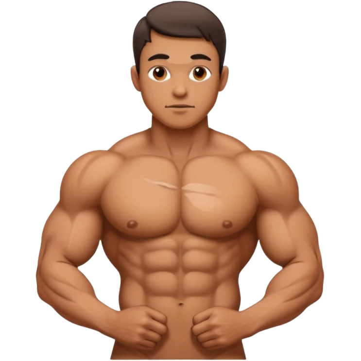 Naked man with penis emoji