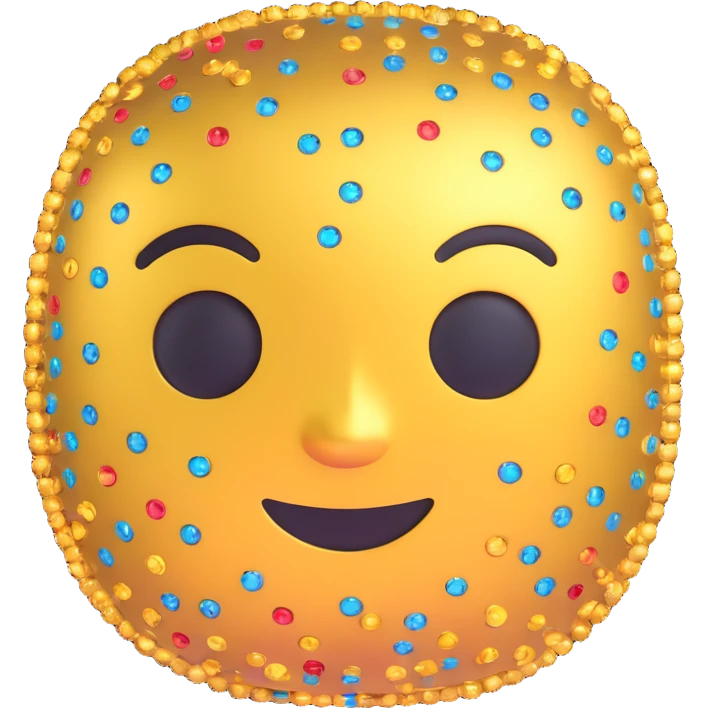 AI sparkle emoji, metallic, with digital circuit pattern emoji