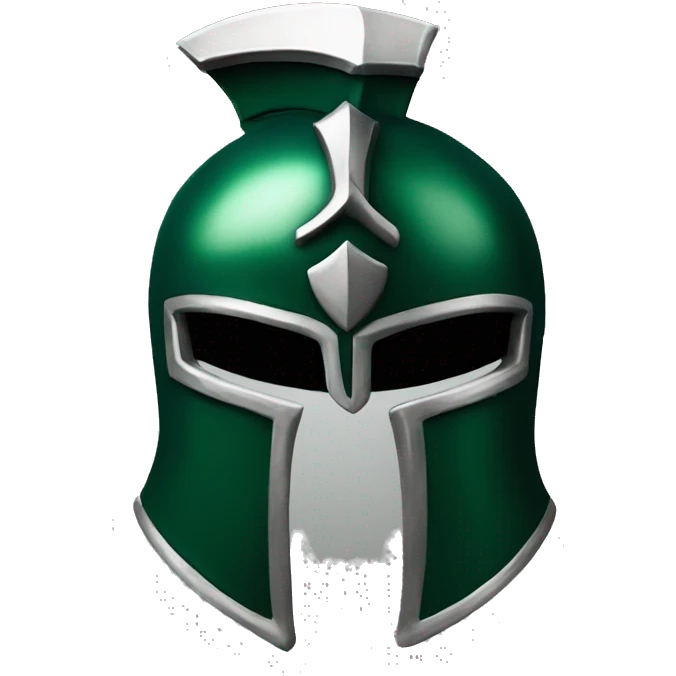dark green spartan helmet  emoji