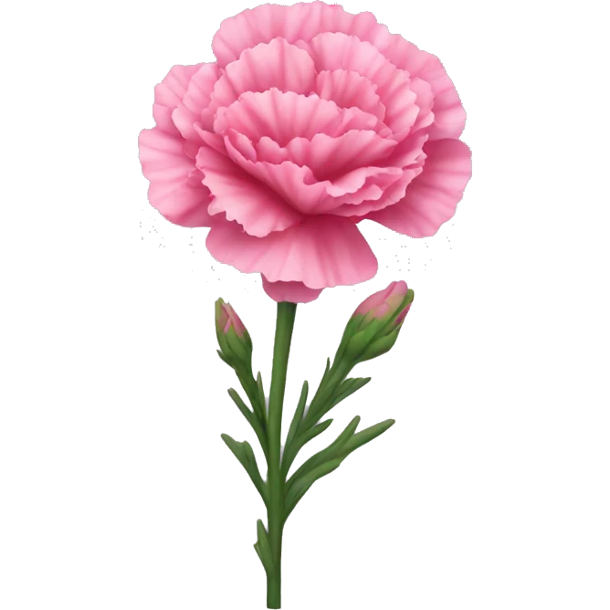 pink carnation emoji