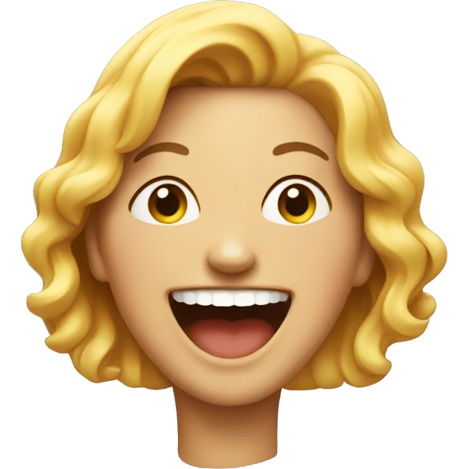 Lady laughing emoji