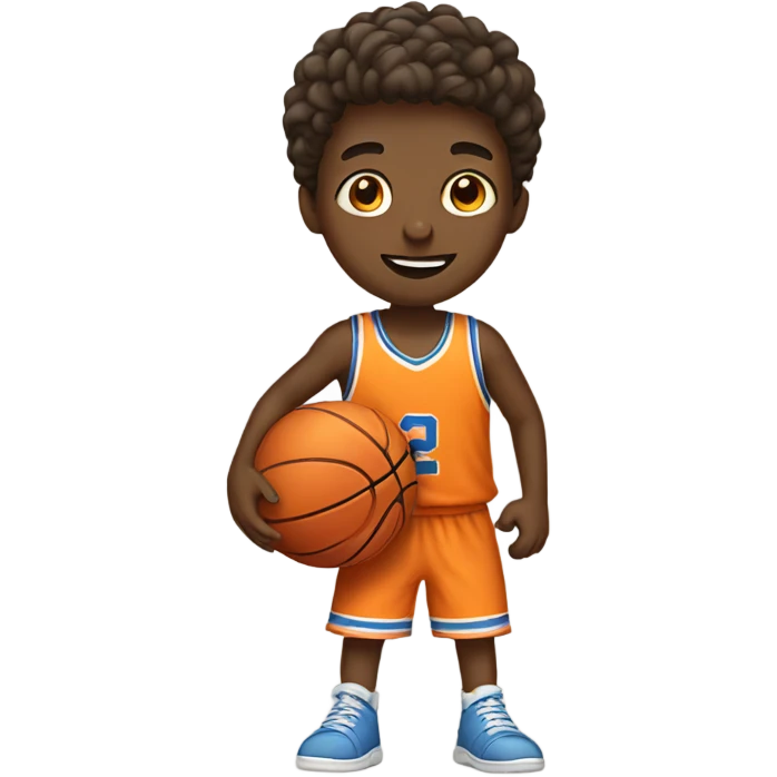 Boy playing basketball  emoji