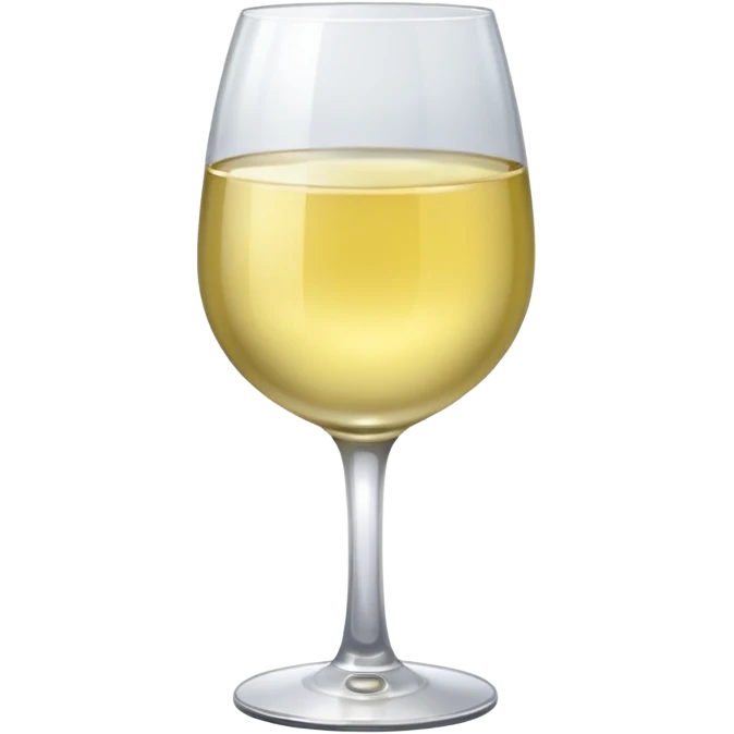 glass of light white wine  emoji