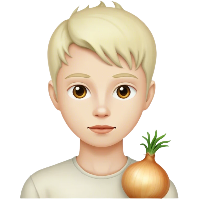 A human with onion skin emoji